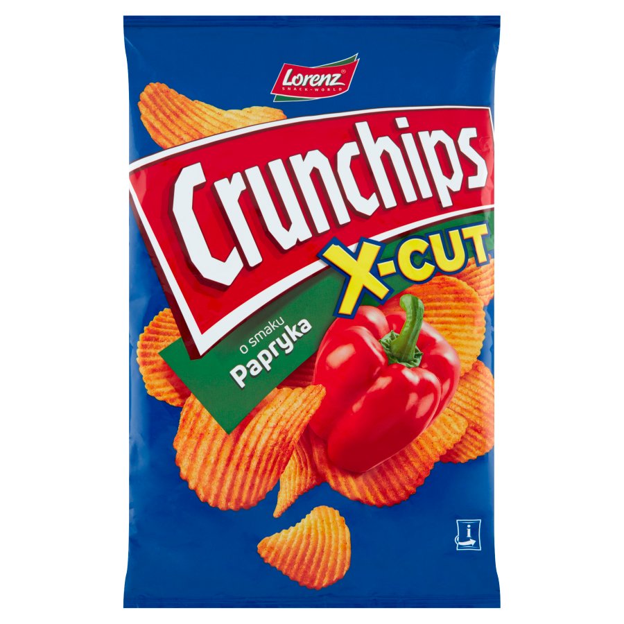 CRUNCHIPS X-CUT PAPRYKA 140G\1szt