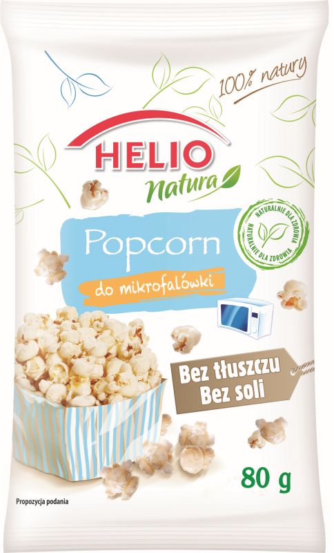 HELIO POPCORN BEZ CUKRU I SOLI 80G\1szt