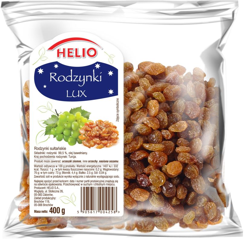 HELIO RODZYNKI AUSTRALIJSKIE LUX 400G\1szt