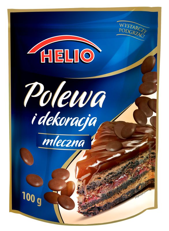 HELIO POLEWA DEKORAC MLECZNA 100G\1szt