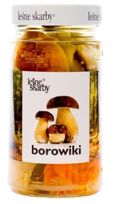 LESNE SKARBY BOROWIKI MARYNOWANE KROJONE 280G\1szt