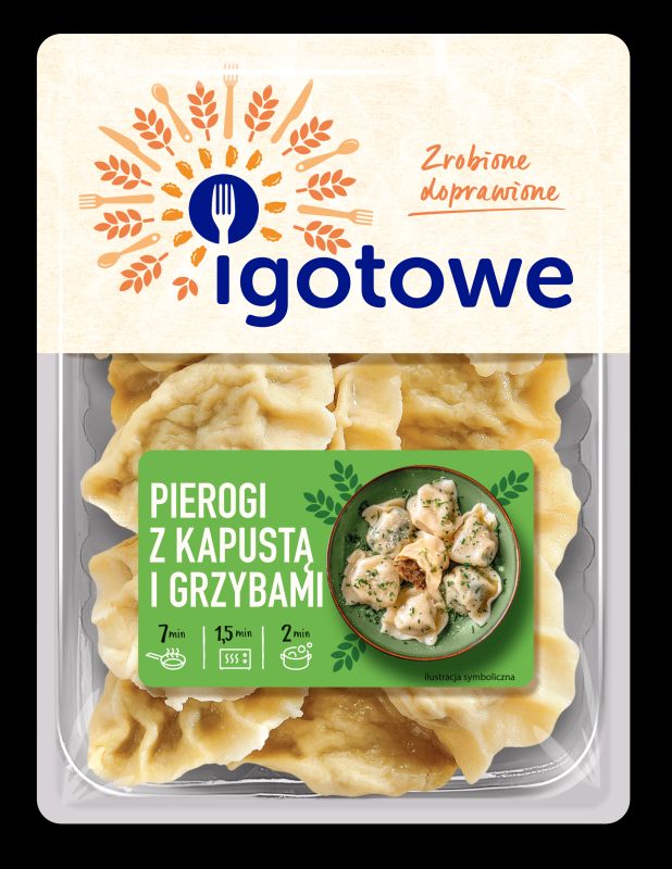 GASTRONOM IGOTOWE PIEROGI Z KAPUSTA I GRZYBAMI 400G