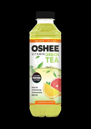 OSHEE VITAMIN GREEN TEA CITRUS 555ML/6 SZT