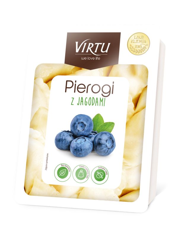 VIRTU PIEROGI Z JAGODAMI 400G\1szt