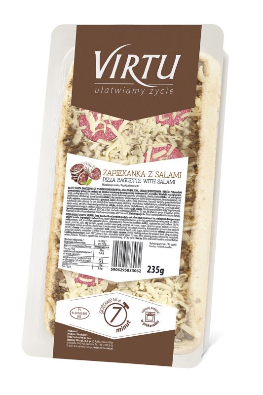 VIRTU ZAPIEKANKA Z SALAMI 235G\1szt