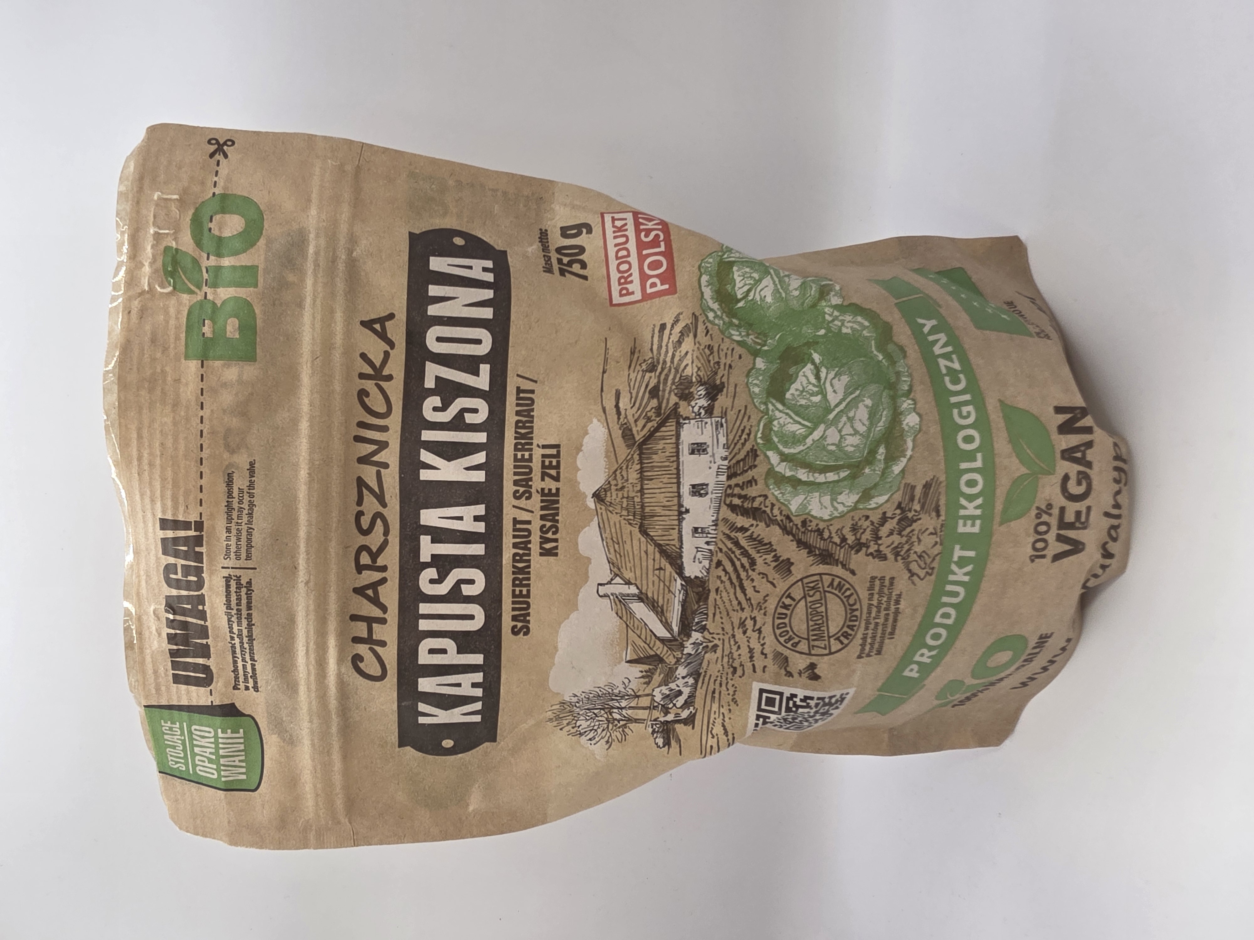 BIO KAPUSTA KISZONA CHARSZNICKIE POLA 750G/1 SZT