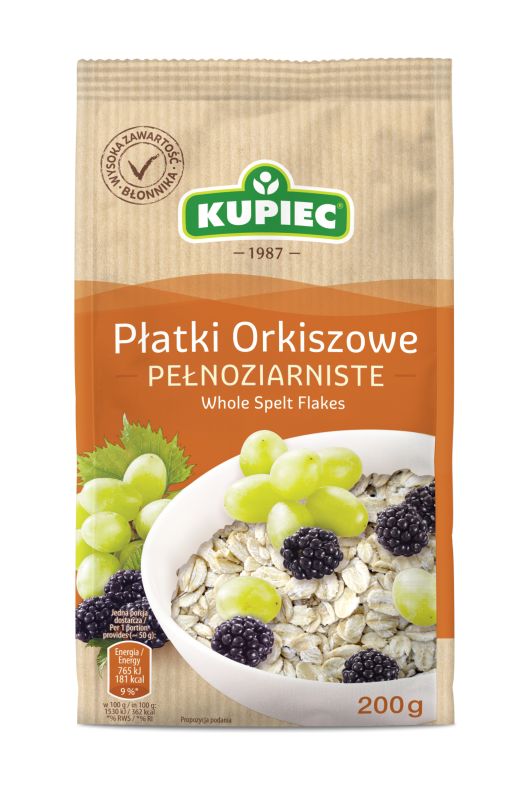 KUPIEC PLATKI ORKISZOWE PELNOZIARNISTE 200G\1szt