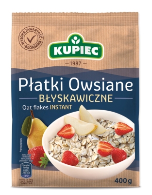 KUPIEC PLATKI OWSIANE BLYSKAWICZNE 400G/6 SZT