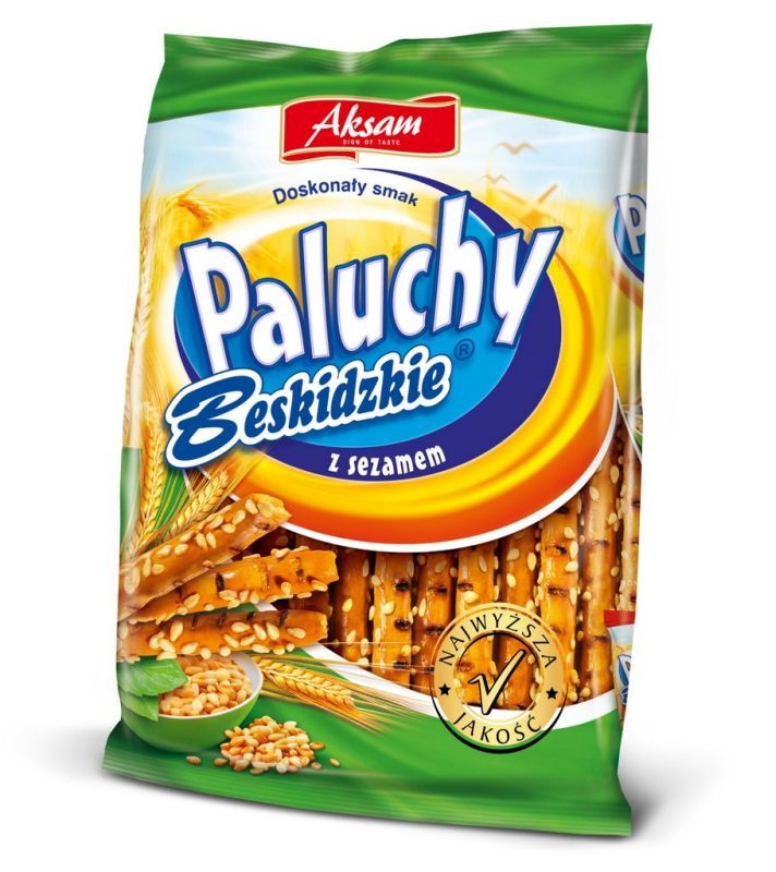 AKSAM PALUCHY BESKIDZKIE Z SEZAMEM 100G/12 SZT