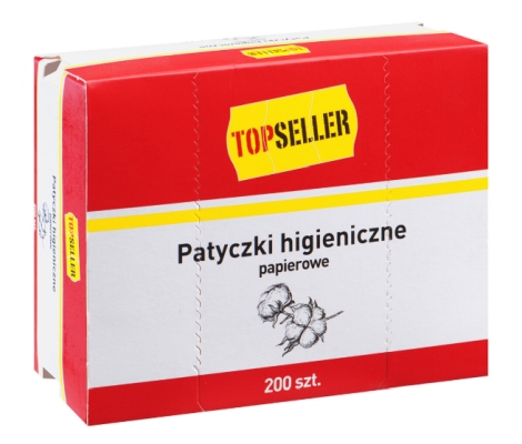 TOPS PATYCZKI HIGIENICZ.200SZT