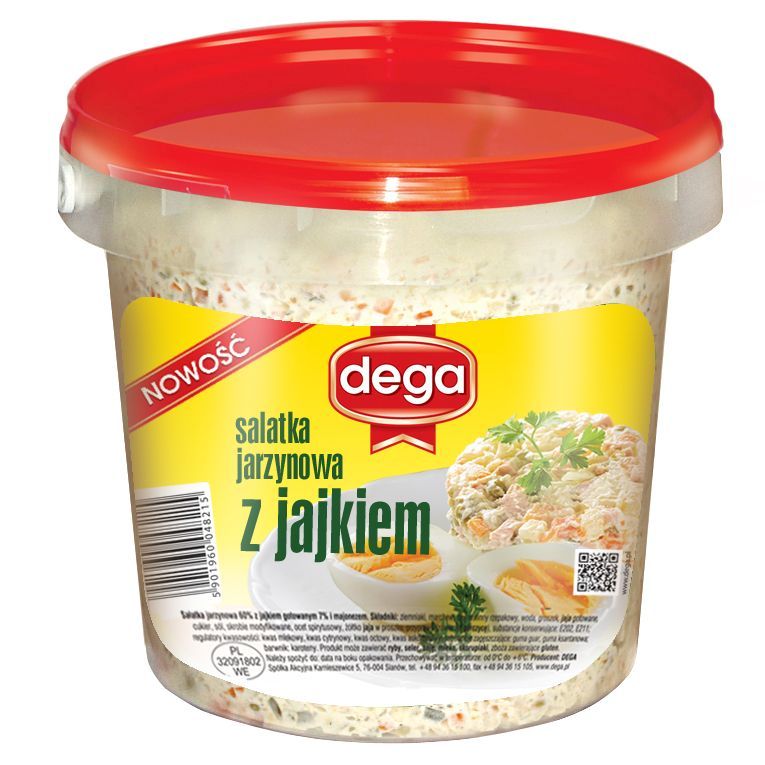 DEGA SALATKA JARZYNOWA JAJKO 1KG\1szt