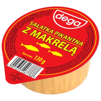 DEGA SALATKA PIKANTNA Z MAKRELA 130G\1szt