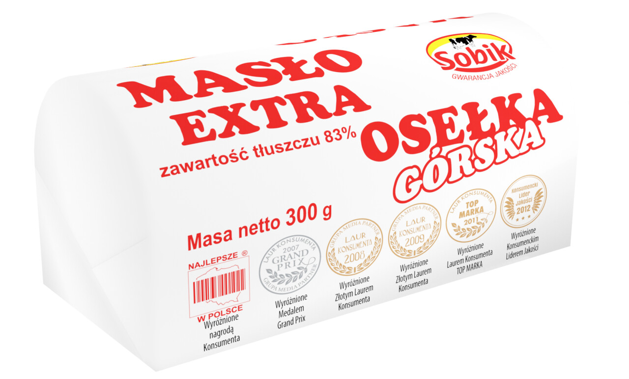 SOBIK MASLO EXTRA OSELKA 300G\24szt