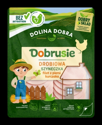 GOOD VALEY DOBRUSIE SZYNKA DROBIOWA PLASTRY 100G
