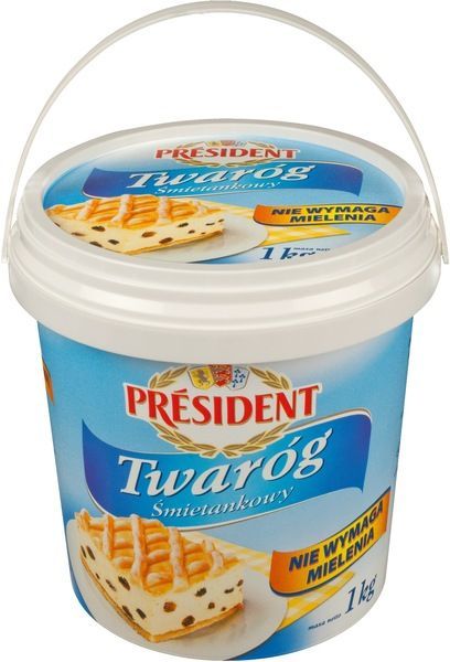 PRESIDENT TWAROG SERNIKOWY 4% 1KG/6 SZT