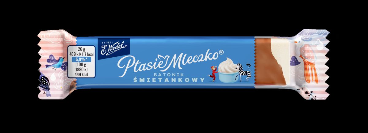 WEDEL BATON PTASIE MLECZKO SMIETANK MLECZNA CZEKOLADA 26G\1szt