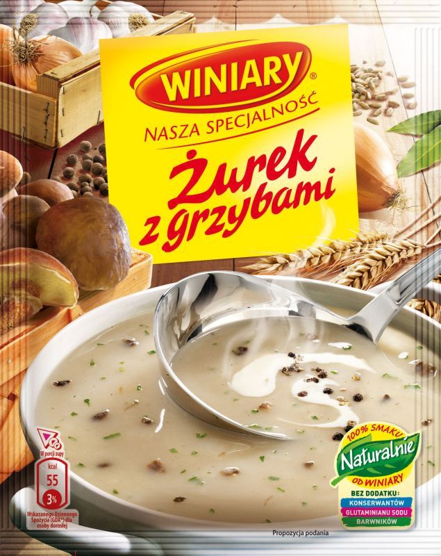 WINIARY ZUPA ZUREK Z GRZYBAMI 49G/30 SZT