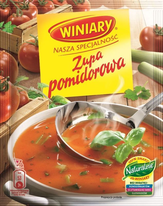WINIARY ZUPA POMIDOROWA STANDRAD 50G/28 SZT
