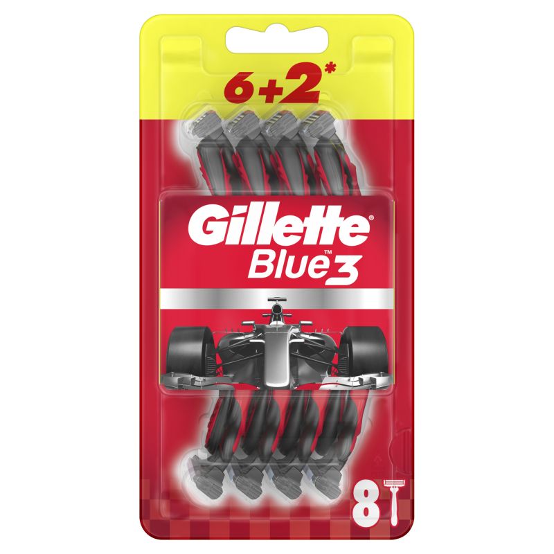 GILLETTE BLUE 3 MASZYNKI GOLENIA 6+2SZT\1szt