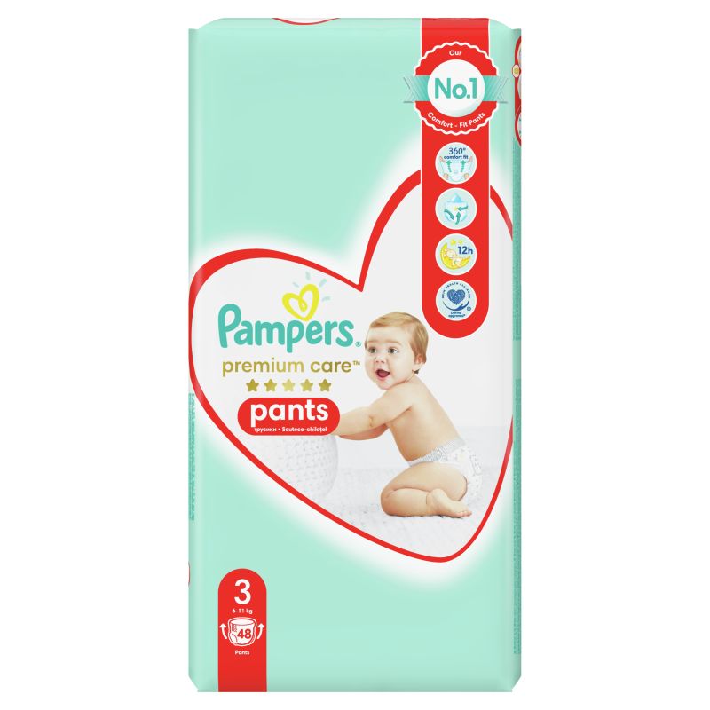 PAMPERS PANTS PREMIUM CARE ROZMIAR 3 48SZT\1szt