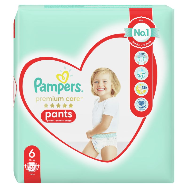 PAMPERS PANTS PREMIUM CARE ROZMIAR 6 31SZT\1szt