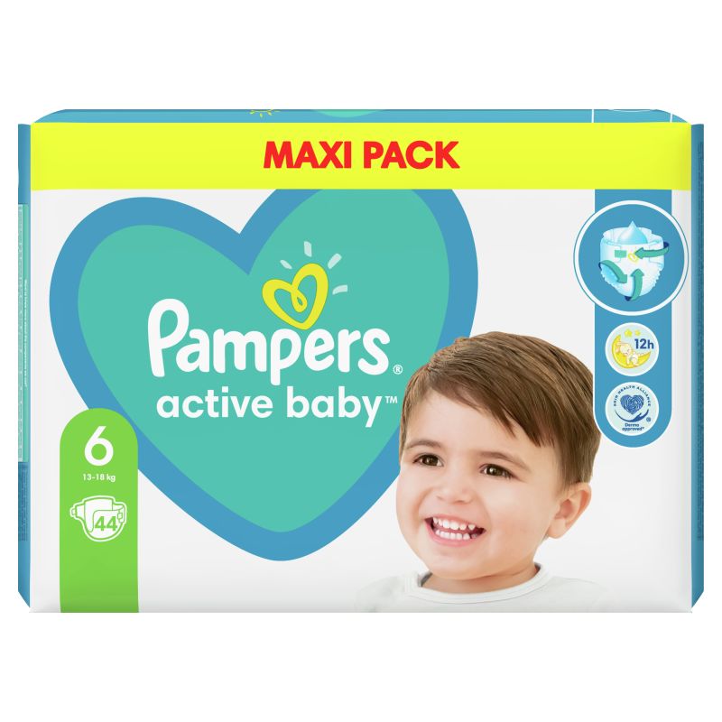 PAMPERS PIELUCHY ACTIVE BABY ROZMIAR 6 44SZT\1szt