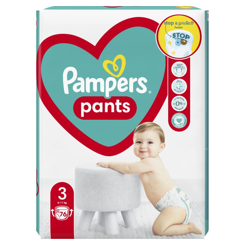 PAMPERS PANTS ROZMIAR 3 6-11KG 76SZT\1szt