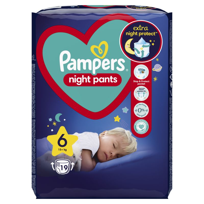 PAMPERS PANTS NIGHT ROZMIAR 6 19SZT\1szt