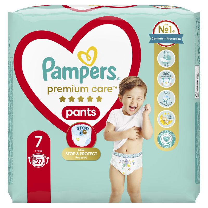 PAMPERS PANTS PREMIUM CARE ROZMIAR 7 17KG+27SZT\1szt