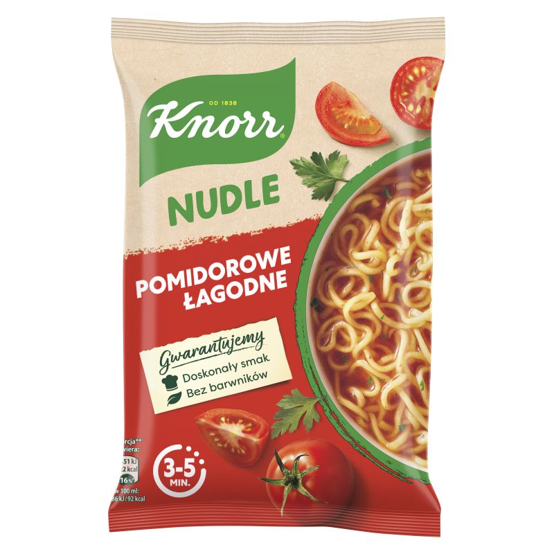 KNORR ZUPA NUDLE POMIDOROWE LAGODNA 63G/22 SZT