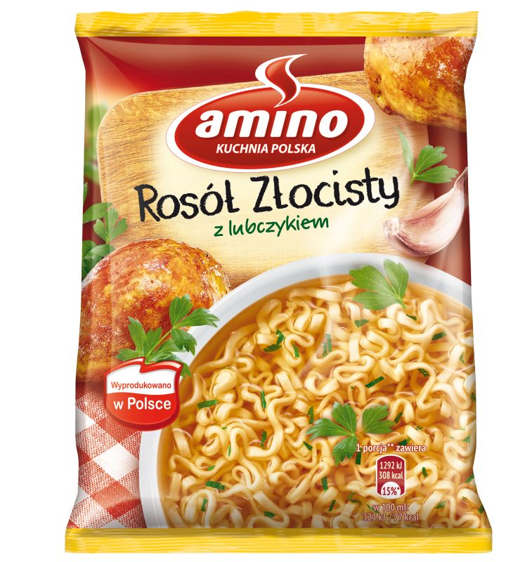 AMINO ZUPA ZLOTY ROSOL ZLOC NUDLE 57G/22 SZT