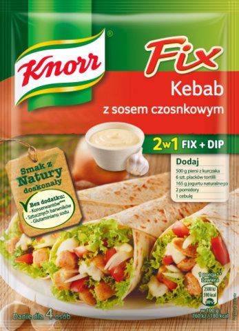 KNORR FIX KEBAB Z CZOSNKIEM 40G/15 SZT