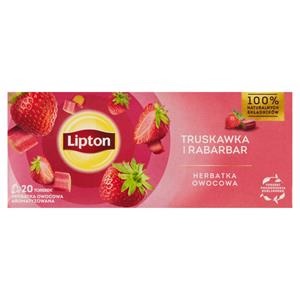 LIPTON HERBATA TRUSKAWKA RABARBAR 20TB/12 SZT