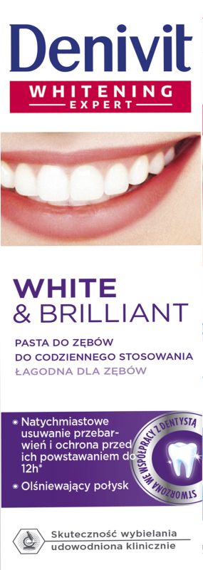 DENIVIT PASTA DO ZEBOW WHITE&BRIL 50ML\1szt