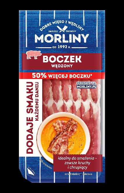 MORLINY BOCZEK WEDZONY PLASTRY 150G