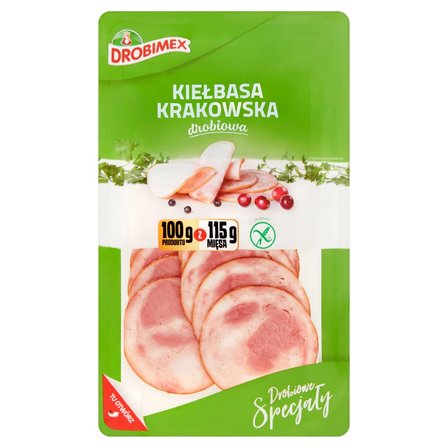 DROBIMEX KIELBASA KRAKOWSKA DROBIOWA 100G