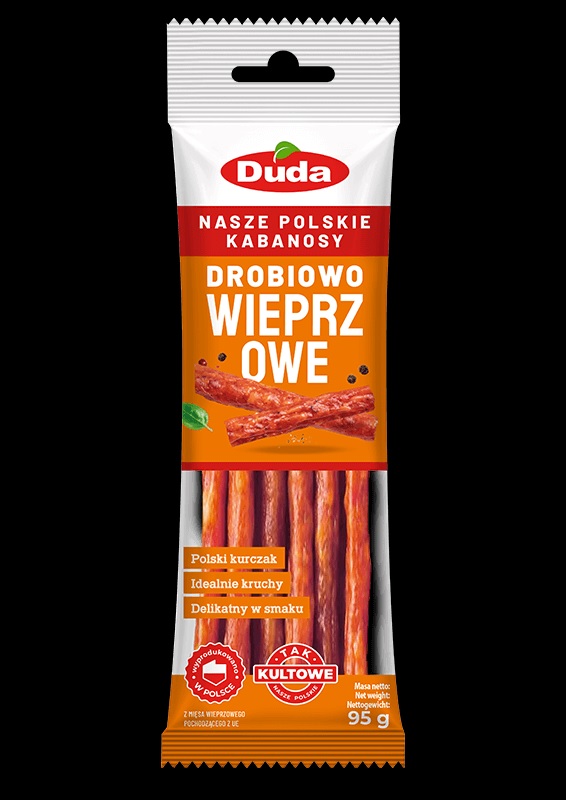 DUDA KABANOSY DROBIOWO-WIEPRZOWE 95G