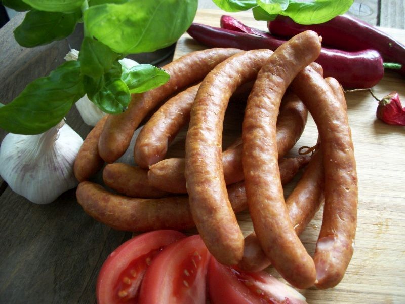 MROZ KIELBASA SLASKA CIENKA OK. 1.00 KG