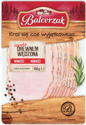 BALCERZAK SZYNKA DREWNEM WEDZONA 100G
