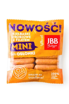 JBB KIELBASKI DROBIOWE Z FILETEM MINI BEZ OSLONKI ok. 0,65-0,8kg