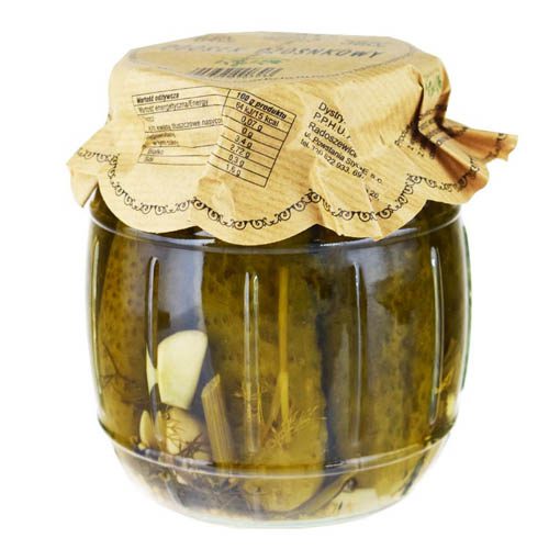 NADWARCIANSKIE OGORKI CZOSNKOWE 640G