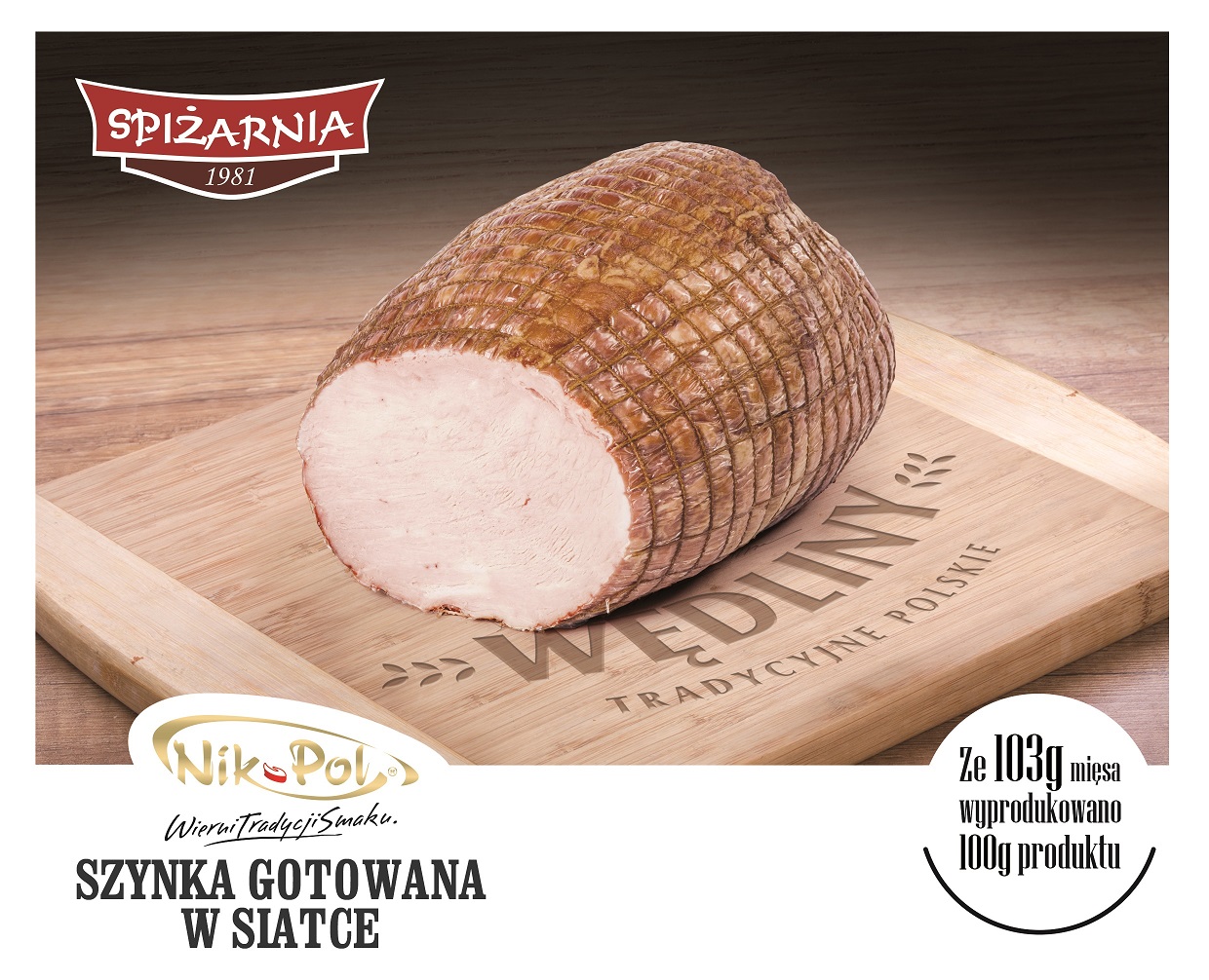NIKPOL SZYNKA GOTOWANA W SIATCE MAP ok 1.9kg