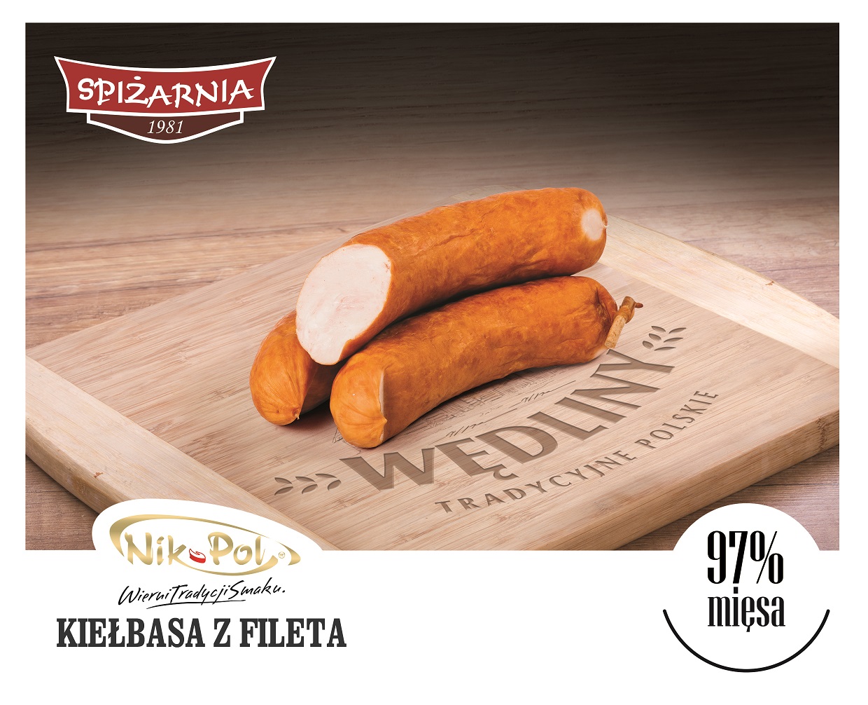 NIKPOL KIELBASKI Z FILETA MAP 400G