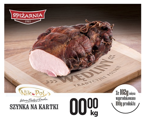 NIKPOL SZYNKA NA KARTKI MAP 1,8 KG