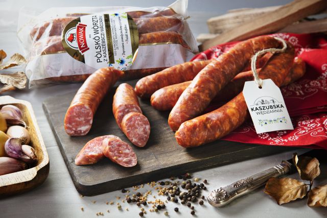 NOWAK KIELBASA POLSKA Z KASZUBSKIEJ WEDZARNI 0.8KG